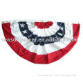 Pleated Fan Flag Bunting with stars